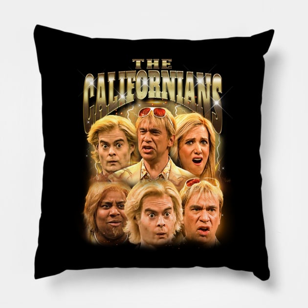 The Californians - 90's bootleg design Pillow by BodinStreet