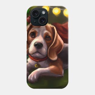 Cute Beagle Drawing Phone Case