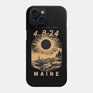 Solar eclipse apparel Maine Phone Case