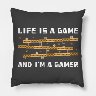 gamer (life is a game) Pillow