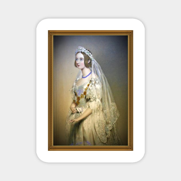 Queen Victoria as a bride Magnet by Gilded Age