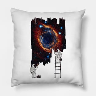 spaceman painting Pillow