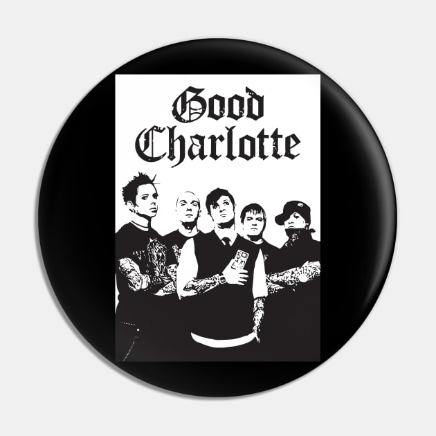 Good Charlotte Pin by Lula Pencil Art