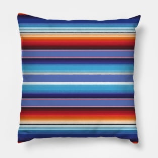 Blue Sarape Saltillo Pillow
