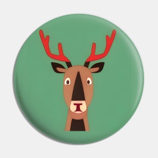 Reindeer Souvenir Pin