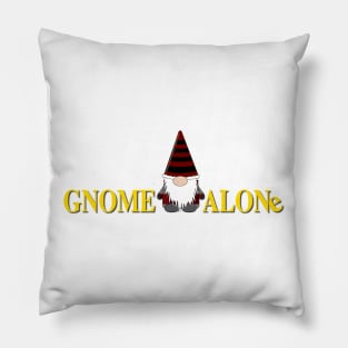 Gnome Alone Christmas Funny Holiday Elves Pillow