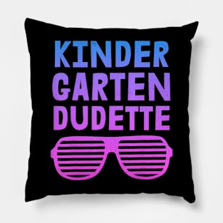 Kids Kindergarten Dudette Back To School 80S Pillow