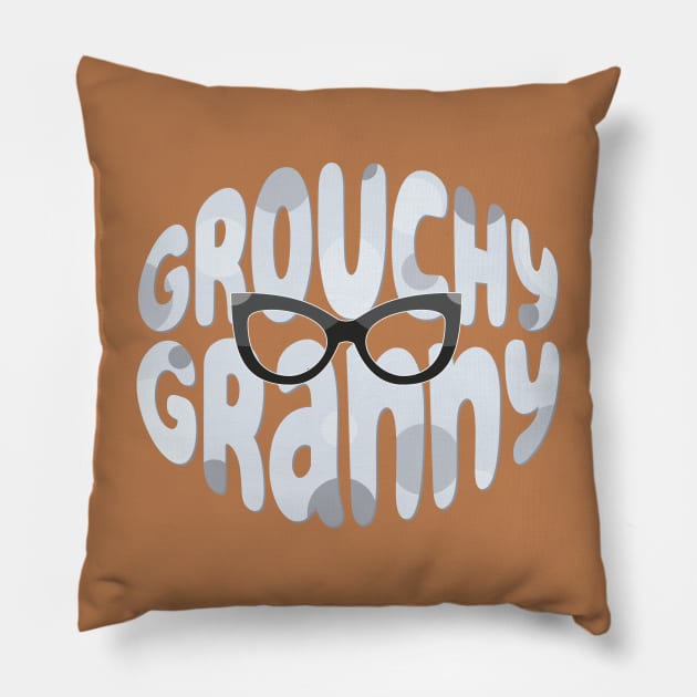 Grouchy Granny Pillow by Yue