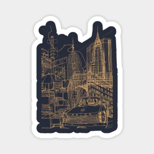 New York (Night) Magnet