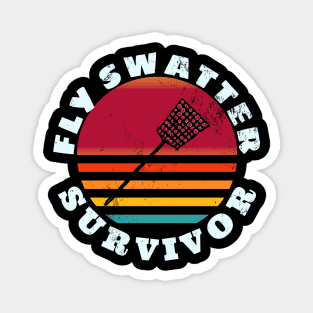 Retro Fly Swatter Survivor Magnet