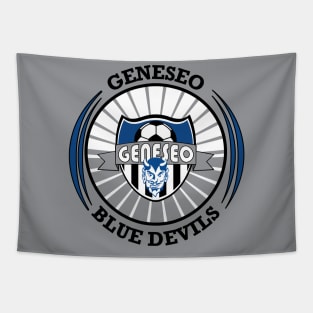 Geneseo Girls Soccer Crest Starburst Tapestry