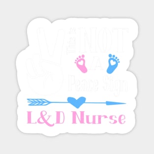 LD Nurse Shirt Birth Assistant Funny Labor Delivery Nurse Magnet