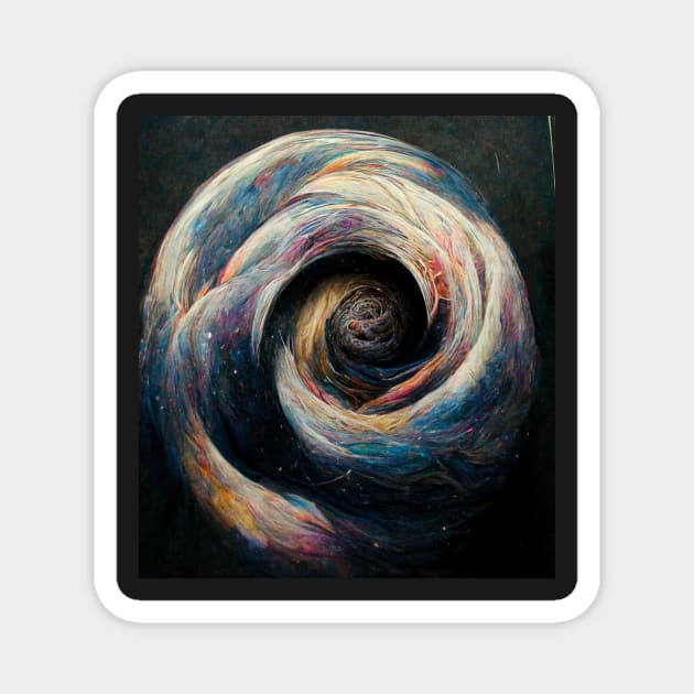 spiral galaxy Magnet by heartyARTworks