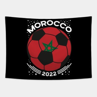 Morocco Flag Soccer Football Team Tapestry