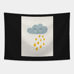 Cloud eyelashes, Abstract, Mid century modern kids wall art, Nursery room Tapestry