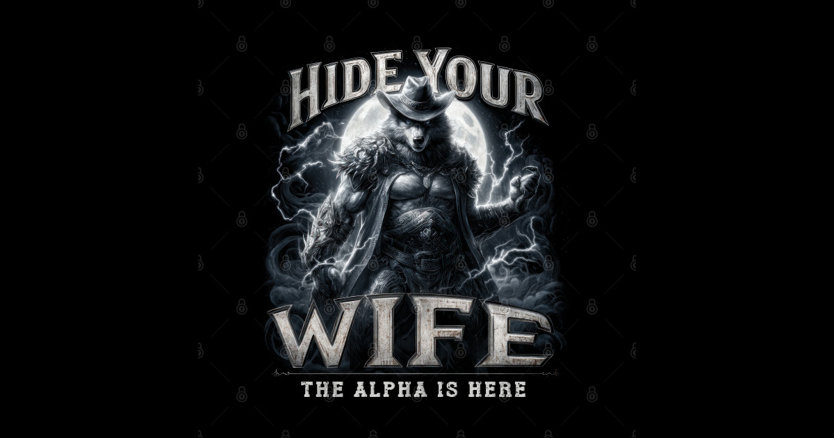 Hide Your Wife - The Alpha Is Here - Alpha Male - Posters and Art ...