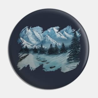 Winter In The Mountains Pin