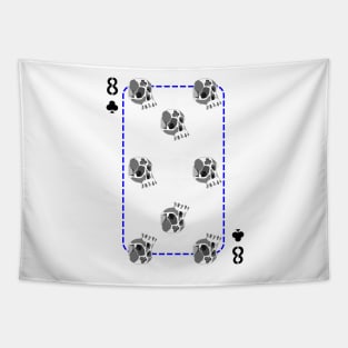 8 of clubs Tapestry