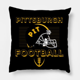 Pittsburgh Football Vintage Style Pillow