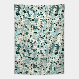 Broken Camo Teal Tapestry