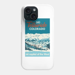 Ski Telluride Vintage Poster Phone Case