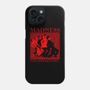 Madness - Retro Checkerboard Red Phone Case