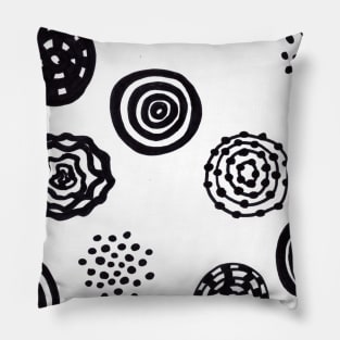 Abstract Multifacted Circles Pillow