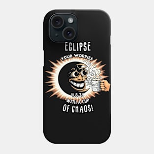 Eclipse Your Worries with a Cup of Chaos Phone Case