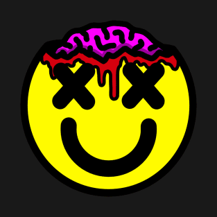 Exposed Brain Smiley T-Shirt