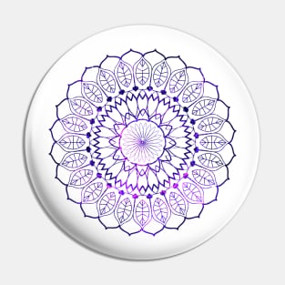 Mandala Purple Pin