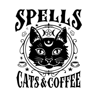 Spells, Cats & Coffee T-Shirt