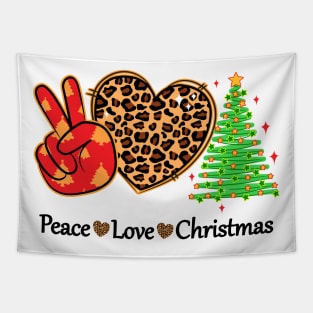 Peace Love Christmas Tapestry