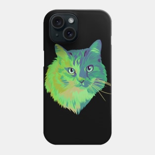 Cat in pop art Phone Case