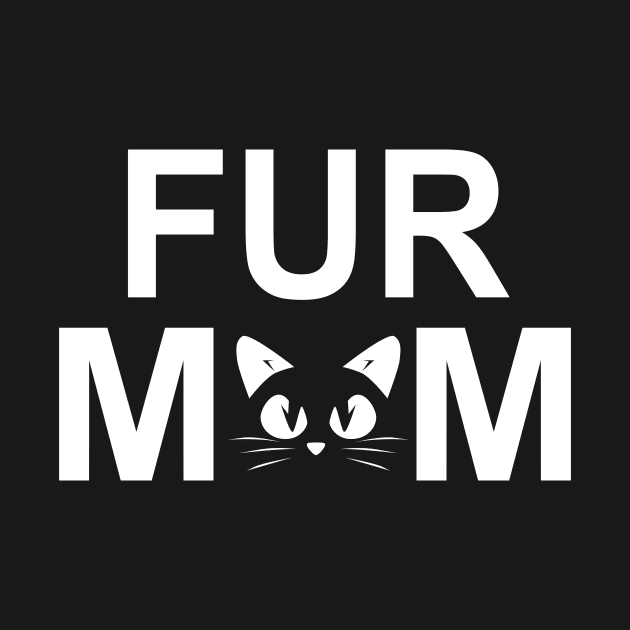 Fur Mom Whiskers and Cat Nose Cat Parent by heryes store