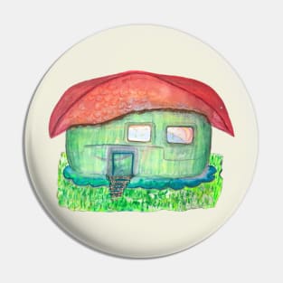 green fantasy cabin Pin