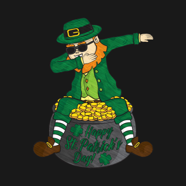 Disover Dabbing Leprechaun - St Patricks Day - T-Shirt