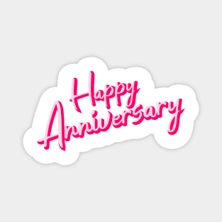 Happy Anniversary Pinky Magnet