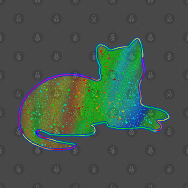 Neon cat by Gavlart