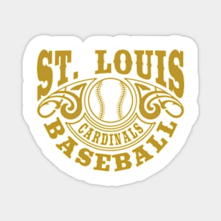 Vintage Retro St. Louis Cardinals Baseball Magnet