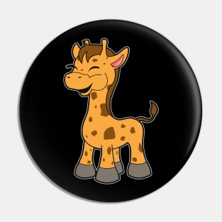 Giraffe Comic Baby Pin