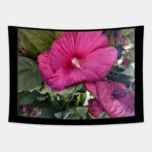 flower red pink green photo Tapestry