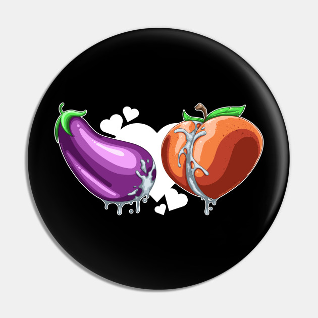 Peach and eggplants