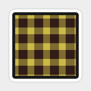 Yellow Buffalo Plaid Magnet