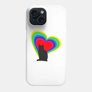 Cat in love Phone Case