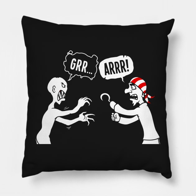 Grrr...Arrr! Pillow by wloem