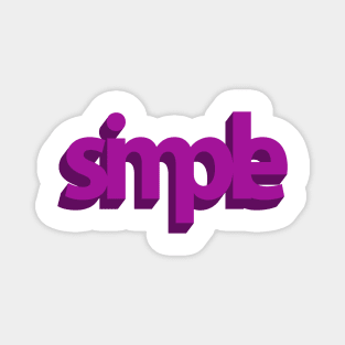 Simple (3D purple) Magnet