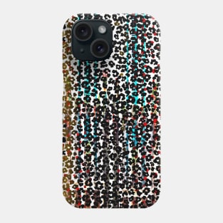 Colourful gradient unique flowers leopard stripes abstract modern 250 Pattern Phone Case