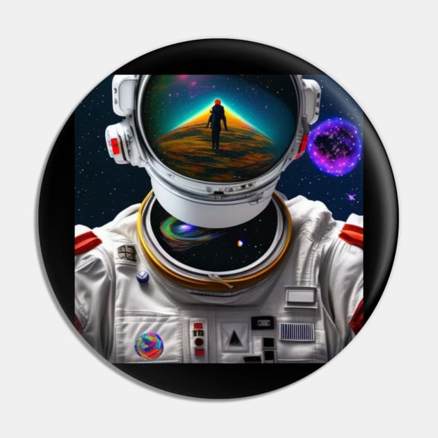 Moon Orbit: Astronaut Exploration in Outer Space Pin by tearbytea