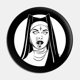 Satanic Nun. Bad Nun Pin