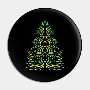 Green Ornaments Christmas Tree For Christmas Pin